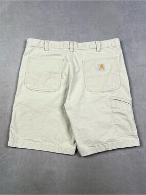 Carhartt Men’s Cream Utility Cargo Shorts